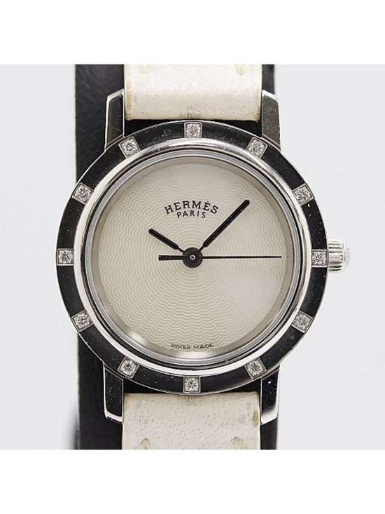 Hermes Clipper Cles Quartz White Shell Dial Watch main image 4